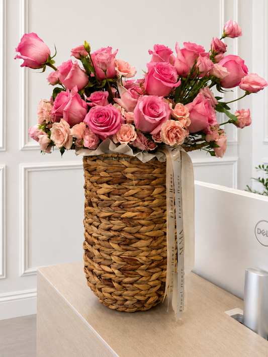 Pink Garden Basket