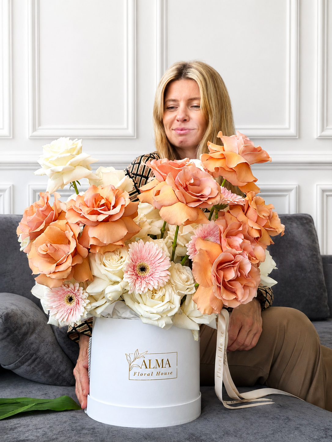 Golden Blush Arrangement